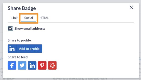 A box outlining the "Social" tab.