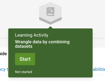 Learning Activity hexagon.